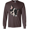 Black & White Frenchie Long Sleeve Ultra Cotton T-Shirt