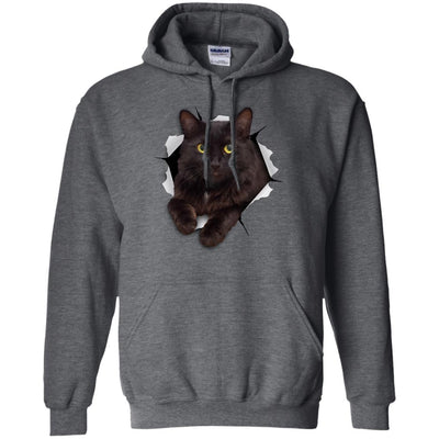Black Cat Pullover Hoodie
