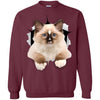 Brown Ragdoll Cat Crewneck Pullover Sweatshirt