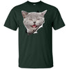 Grey Cat Laughing Youth Cotton T-Shirt