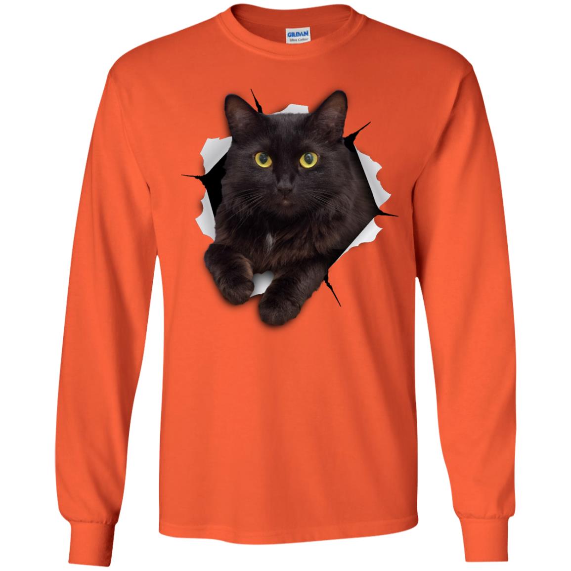 Black Cat Long Sleeve Ultra Cotton T-Shirt