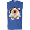 Brown Ragdoll Cat Men's Ultra Cotton Sleeveless T-Shirt