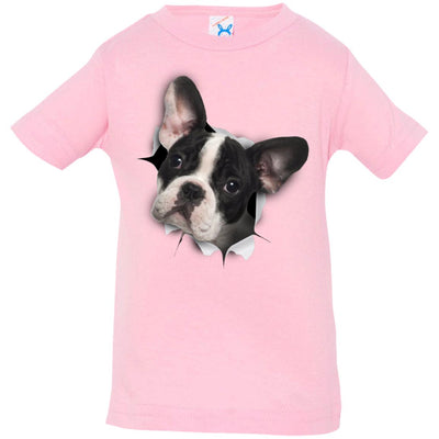 Black & White Frenchie Infant Jersey T-Shirt