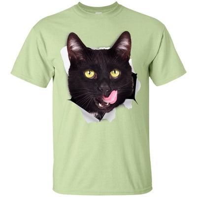 Black Cat Licking Ultra Cotton T-Shirt