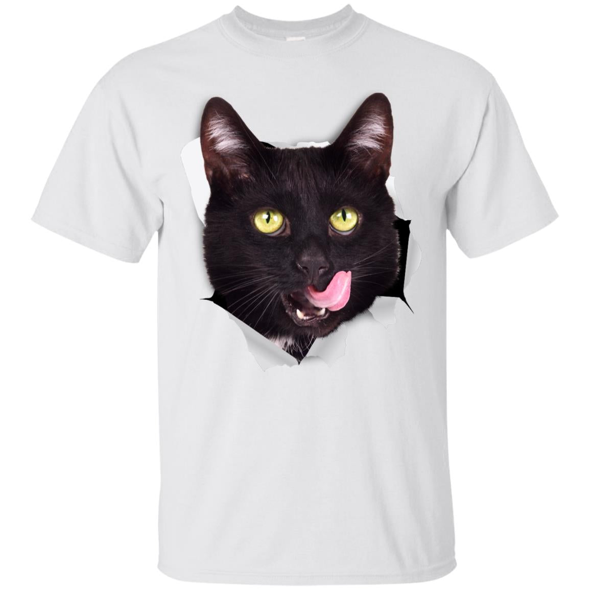 Cat licking sales shirt