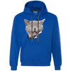 Grey Cat Laughing Heavyweight Pullover Fleece Hoodie