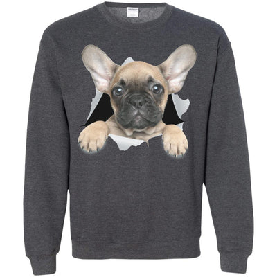 French Bulldog Pup Crewneck Pullover Sweatshirt