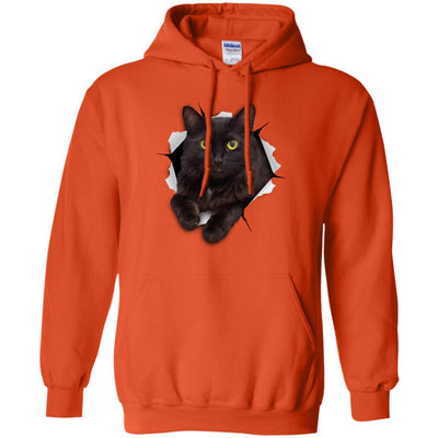 Black Cat Pullover Hoodie