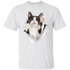 Black & White Reaching Cat Ultra Cotton T-Shirt