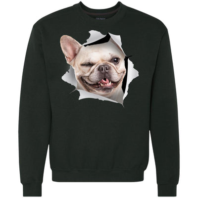 Winking Frenchie Heavyweight Crewneck Sweatshirt