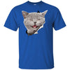 Grey Cat Laughing Youth Cotton T-Shirt