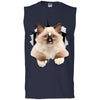 Brown Ragdoll Cat Men's Ultra Cotton Sleeveless T-Shirt