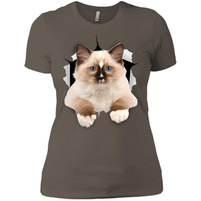 Brown Ragdoll Cat Ladies' T-Shirt