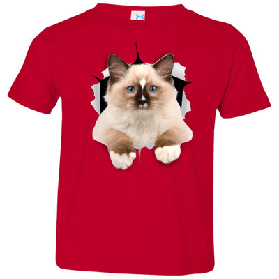 Brown Ragdoll Cat Toddler Jersey T-Shirt