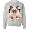 Brown Ragdoll Cat Crewneck Pullover Sweatshirt