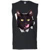 Black Cat Licking Men's Ultra Cotton Sleeveless T-Shirt