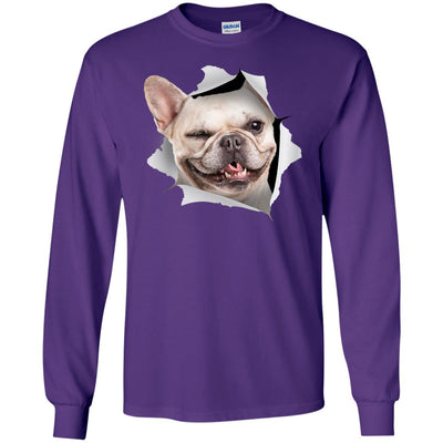 Winking Frenchie Long Sleeve Ultra Cotton T-Shirt
