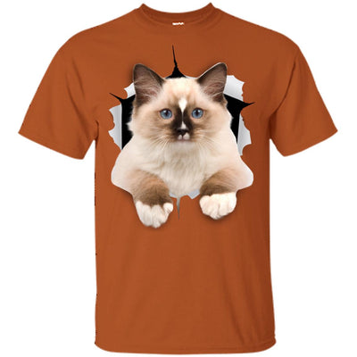 Brown Ragdoll Cat Youth Cotton T-Shirt