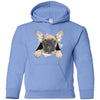 French Bulldog Pup Youth Pullover Hoodie
