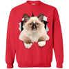 Brown Ragdoll Cat Crewneck Pullover Sweatshirt