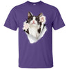 Black & White Reaching Cat Ultra Cotton T-Shirt