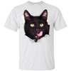 Black Cat Licking Youth Cotton T-Shirt