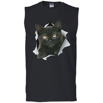 Black Kitten Men's Ultra Cotton Sleeveless T-Shirt