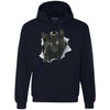 Black Kitten Heavyweight Pullover Fleece Hoodie