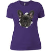Black Frenchie Ladies' T-Shirt