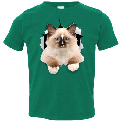 Brown Ragdoll Cat Toddler Jersey T-Shirt
