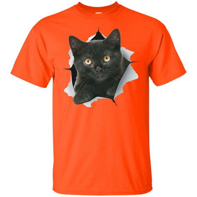 Black Kitten Youth Cotton T-Shirt