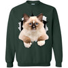Brown Ragdoll Cat Crewneck Pullover Sweatshirt