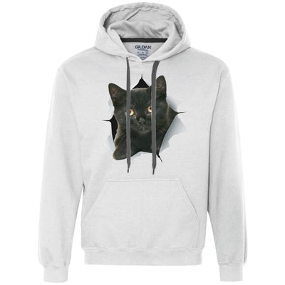Black Kitten Heavyweight Pullover Fleece Hoodie