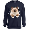 Brown Ragdoll Cat Youth Crewneck Sweatshirt