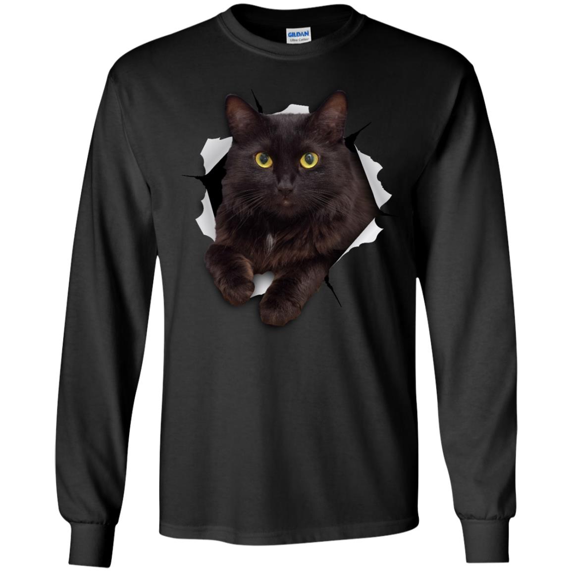 Black Cat Long Sleeve Ultra Cotton T-Shirt