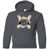 French Bulldog Pup Youth Pullover Hoodie