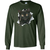 Black Kitten Long Sleeve Ultra Cotton T-Shirt