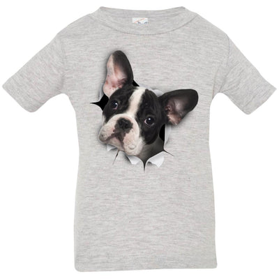 Black & White Frenchie Infant Jersey T-Shirt