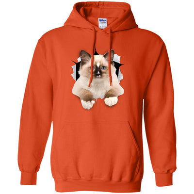 Brown Ragdoll Cat Pullover Hoodie