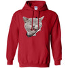 Grey Cat Laughing Pullover Hoodie