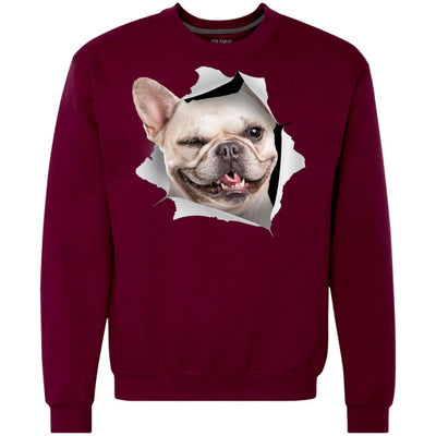 Winking Frenchie Heavyweight Crewneck Sweatshirt