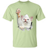 White Cat Reaching Ultra Cotton T-Shirt