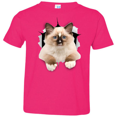 Brown Ragdoll Cat Toddler Jersey T-Shirt