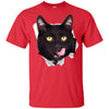 Black Cat Licking Youth Cotton T-Shirt