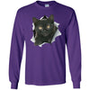 Black Kitten Long Sleeve Ultra Cotton T-Shirt