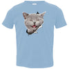 Grey Cat Laughing Toddler Jersey T-Shirt