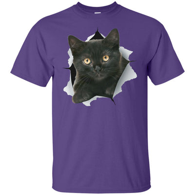 Black Kitten Youth Cotton T-Shirt