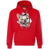 Winking Frenchie Heavyweight Pullover Fleece Hoodie