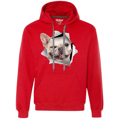 Winking Frenchie Heavyweight Pullover Fleece Hoodie