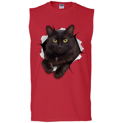 Black Cat Men's Ultra Cotton Sleeveless T-Shirt